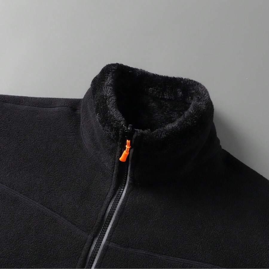 czarny polar zamek