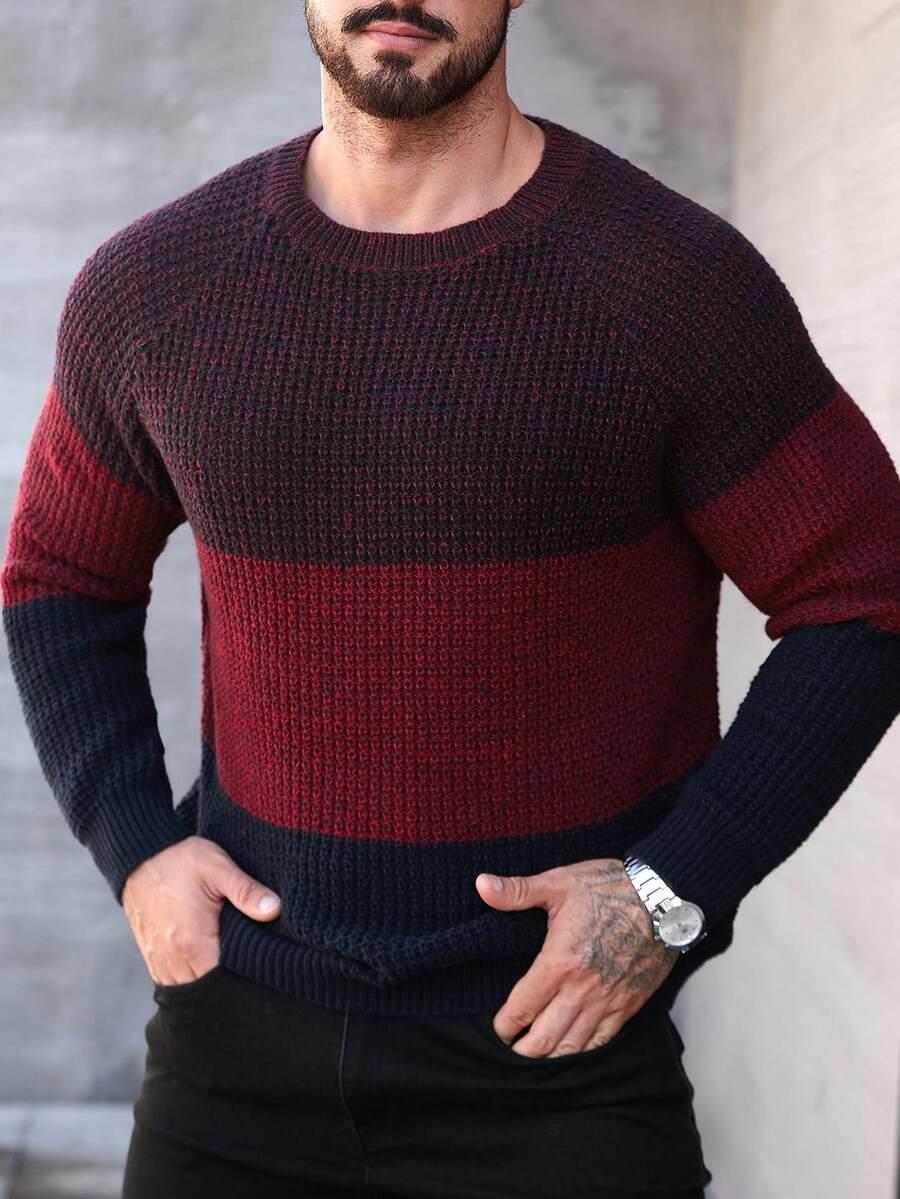 kolorowy sweter print 