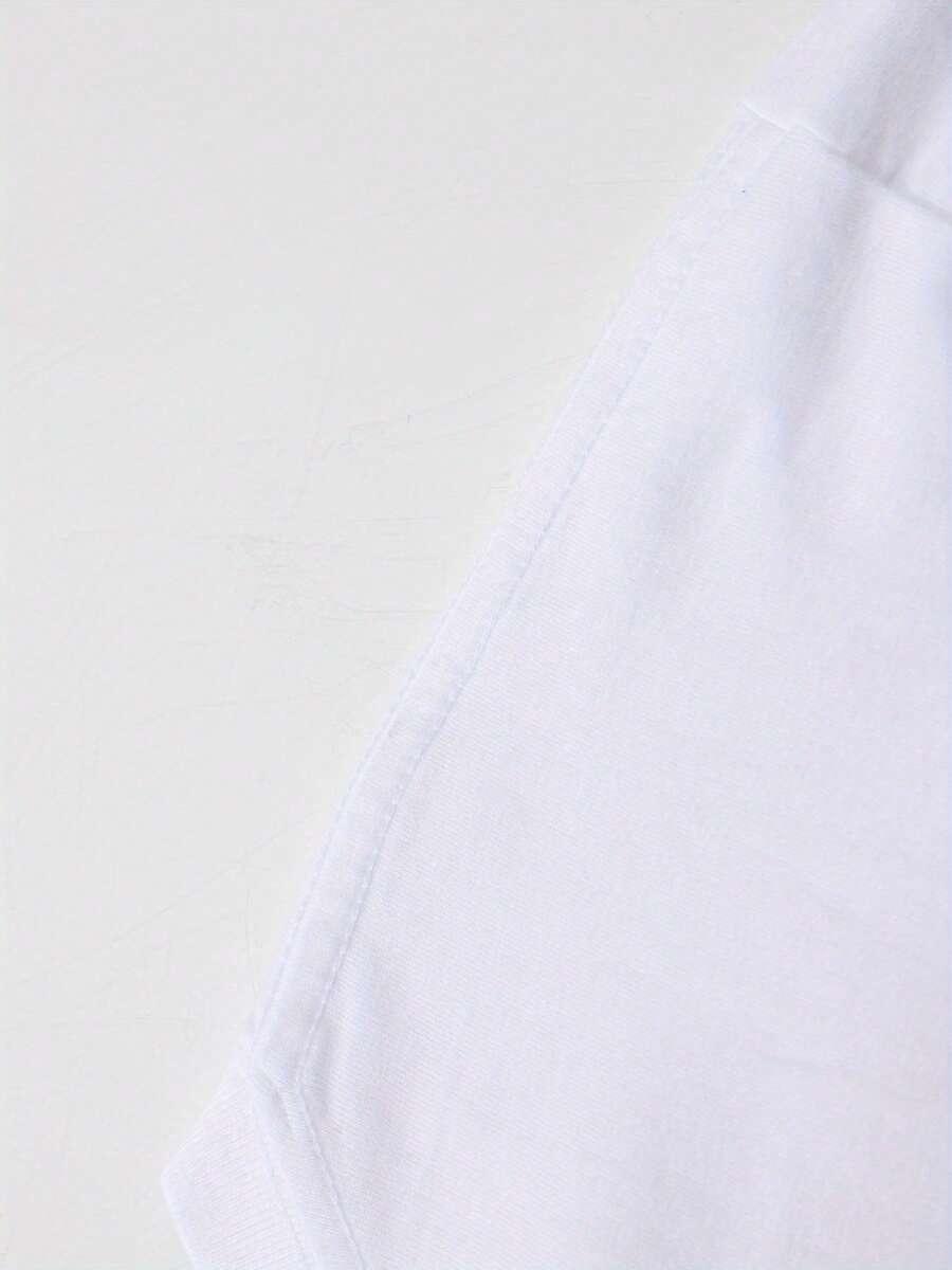 biały t-shirt oversize nadruk