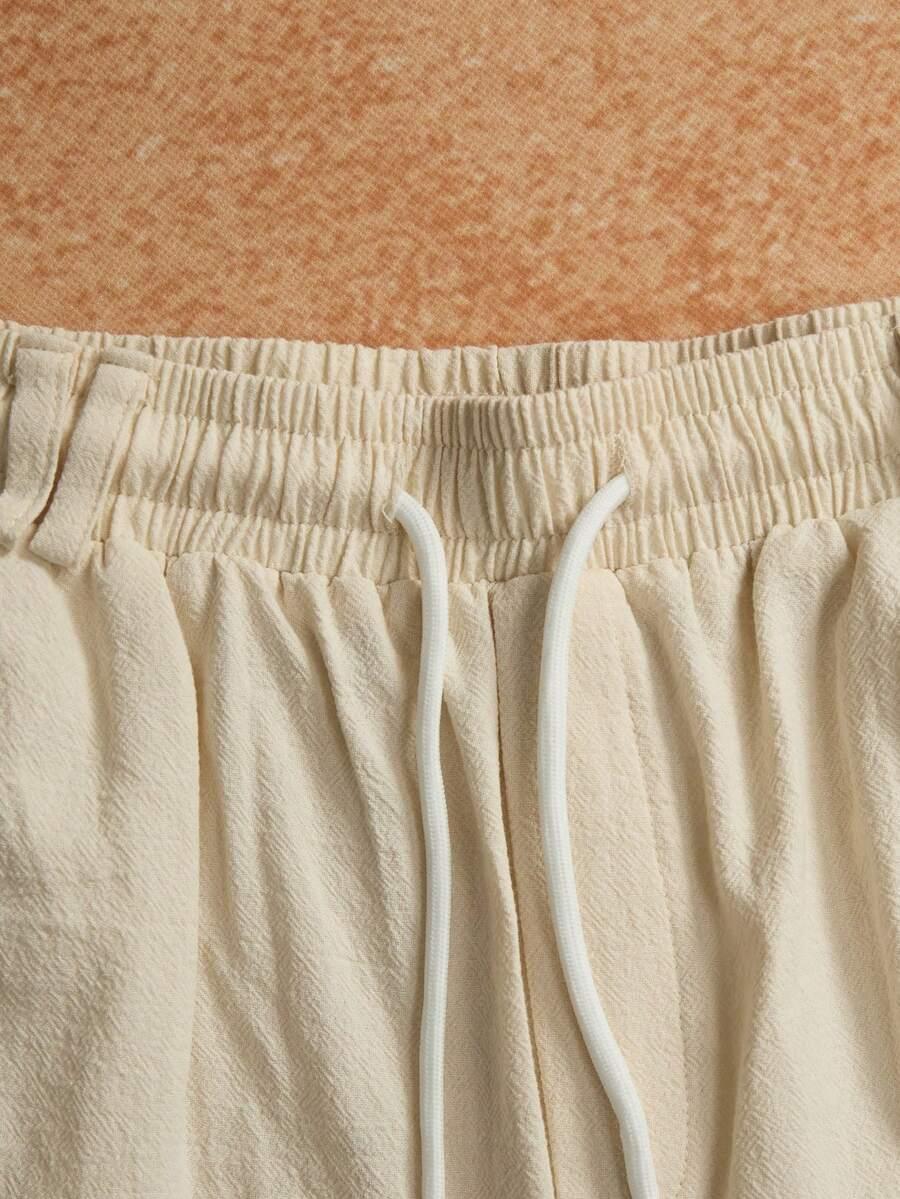 beżowe spodenki casual