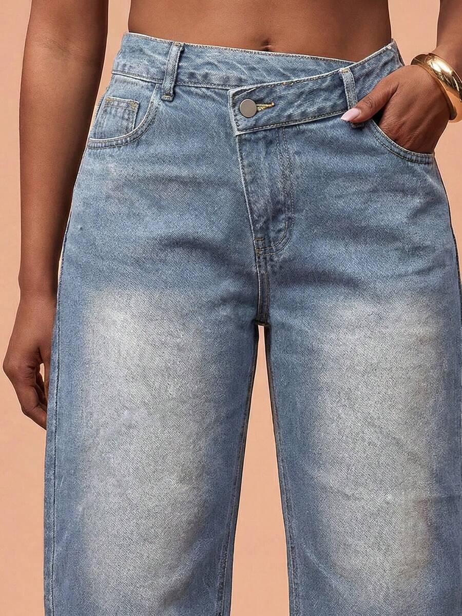 NIEBIESKIE SPODNIE JEANSY