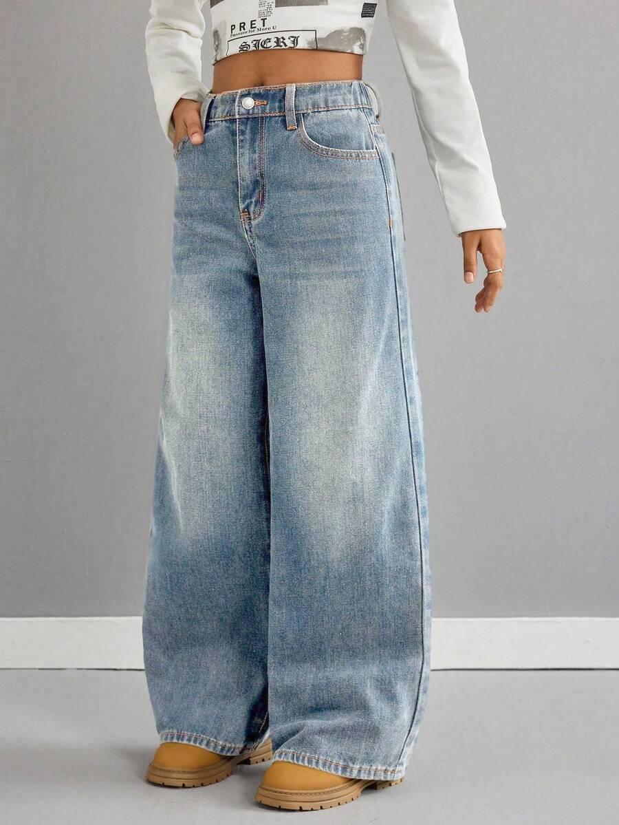 NIEBIESKIE SPODNIE JEANS