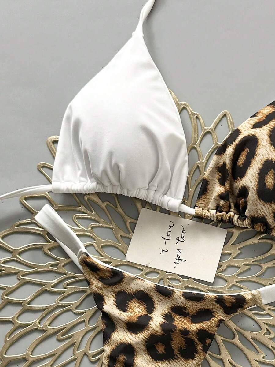 DWUCZĘŚCIOWY STRÓJ KĄPIELOWY ANIMAL PRINT