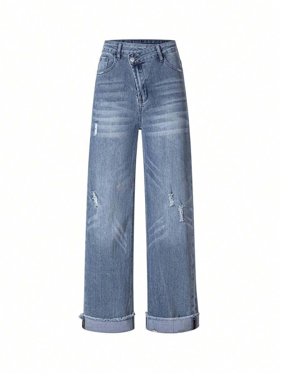 NIEBIESKIE SPODNIE JEANS