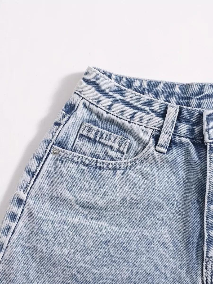 NIEBIESKIE SPODENKI JEANS