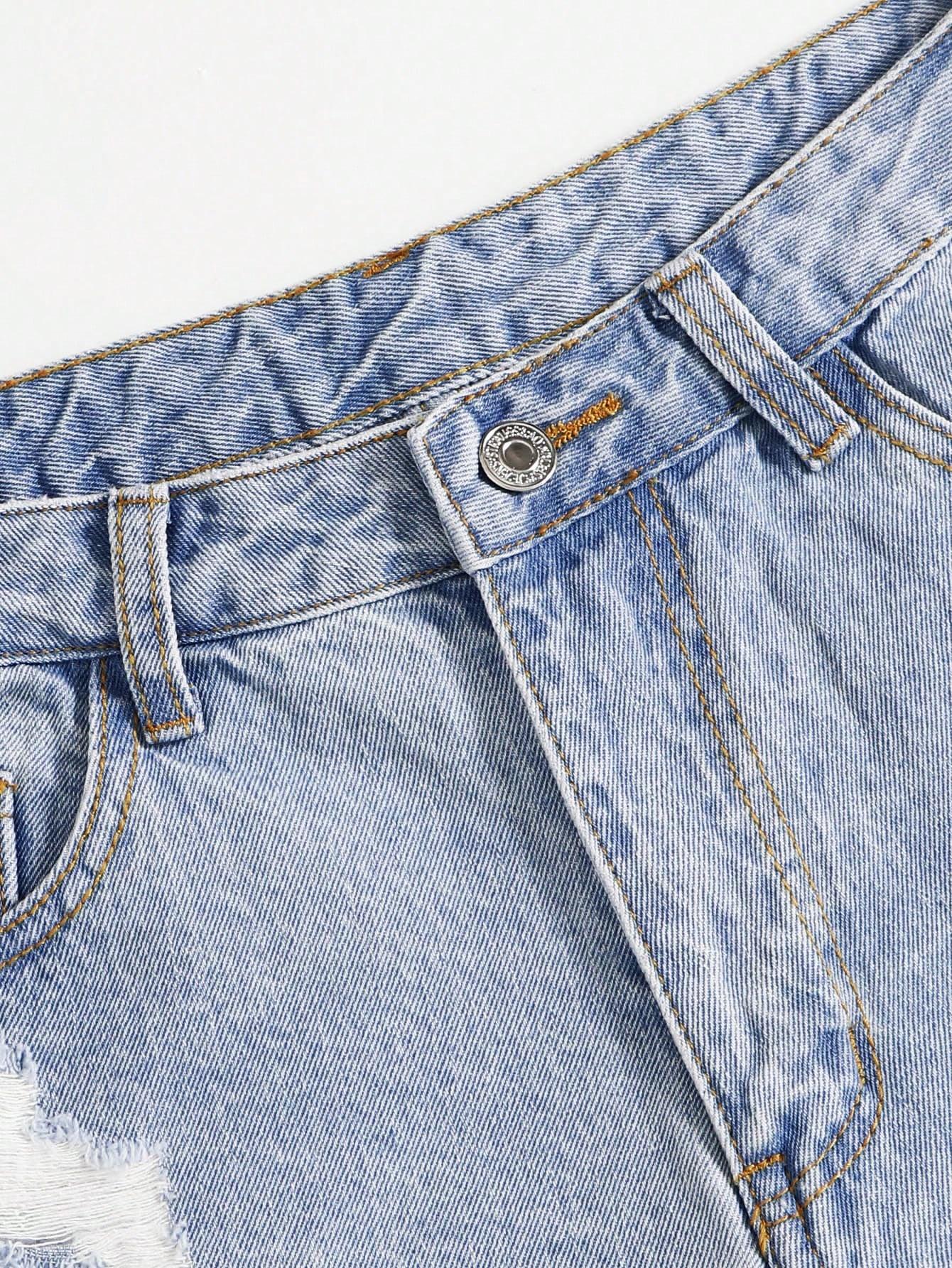 NIEBIESKIE SPODENKI JEANS