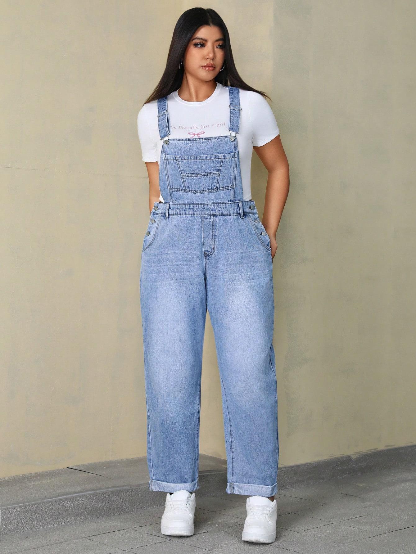 NIEBIESKI KOMBINEZON JEANS