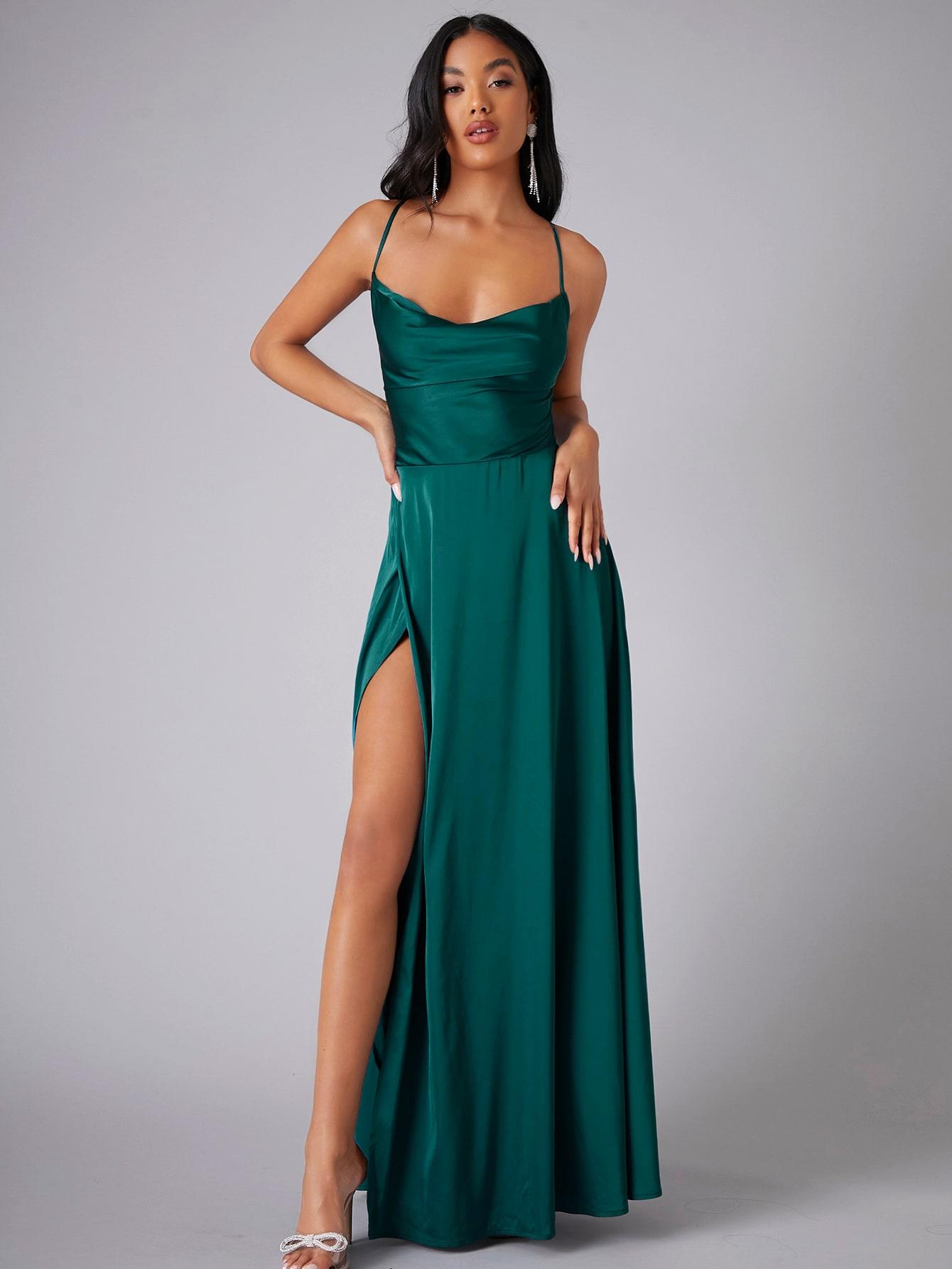 KOKTAJLOWA MAXI GLAMOUR SUKIENKA Z ODKRYTYMI PLECAMI 