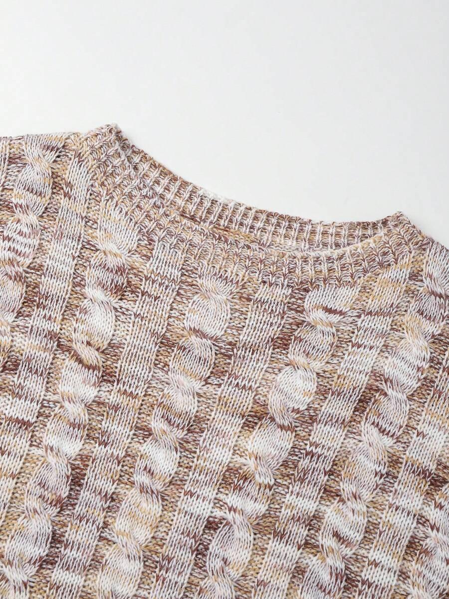 Sweter okrągły dekolt 
