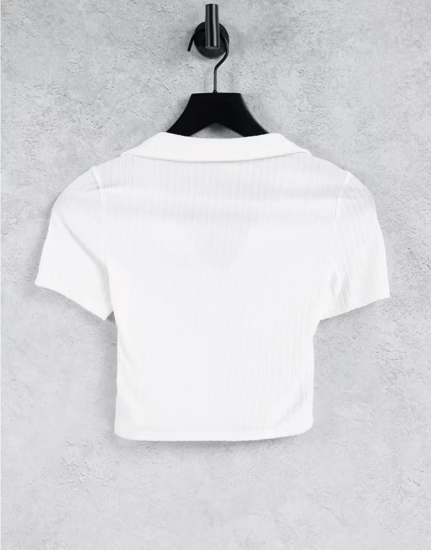 BIAŁY TOP PRĄŻKI BASIC