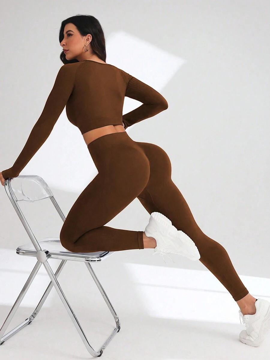 TOP LEGGINSY KOMPLET SPORTOWY
