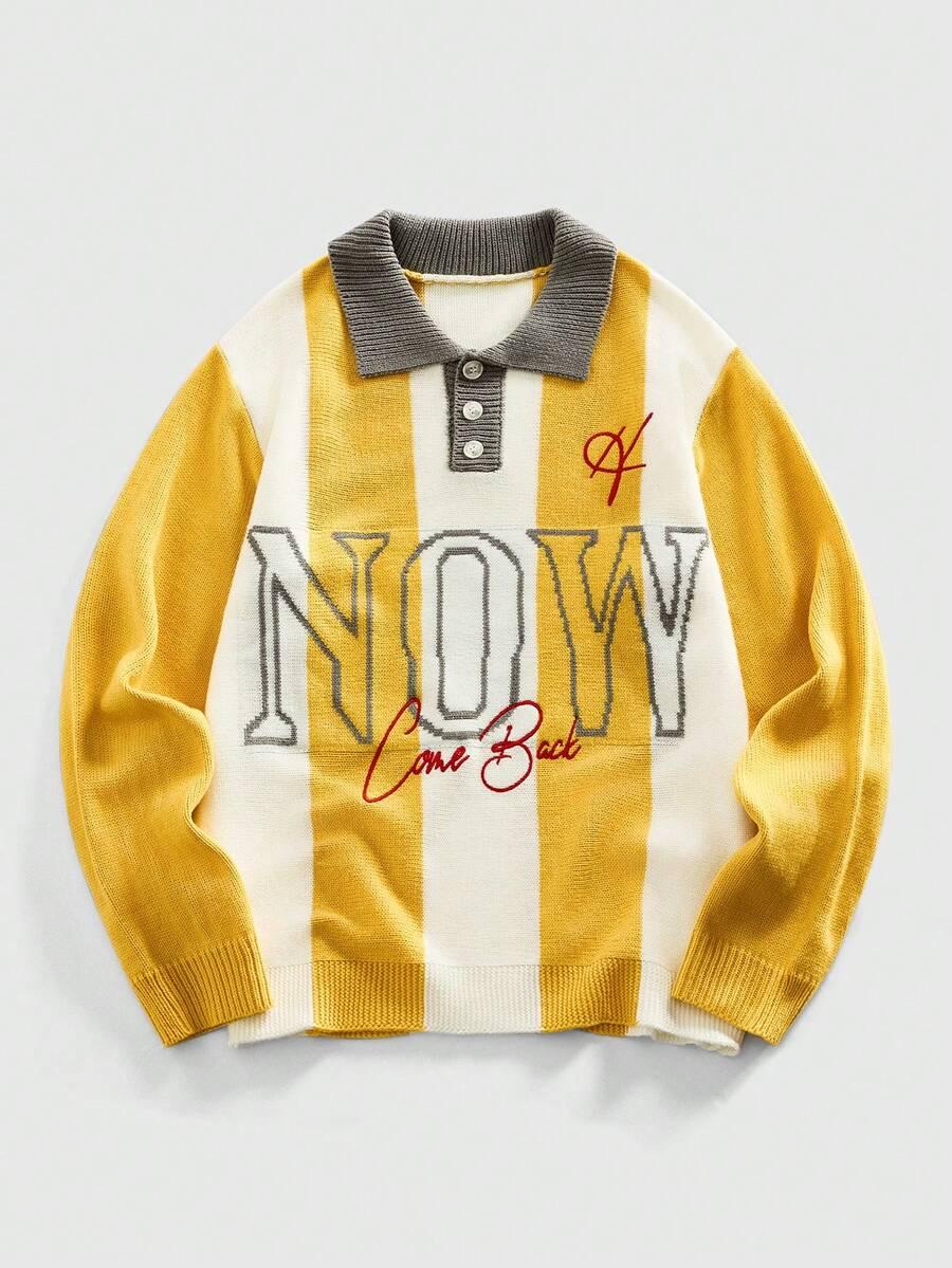 SWETER MĘSKI W PASKI