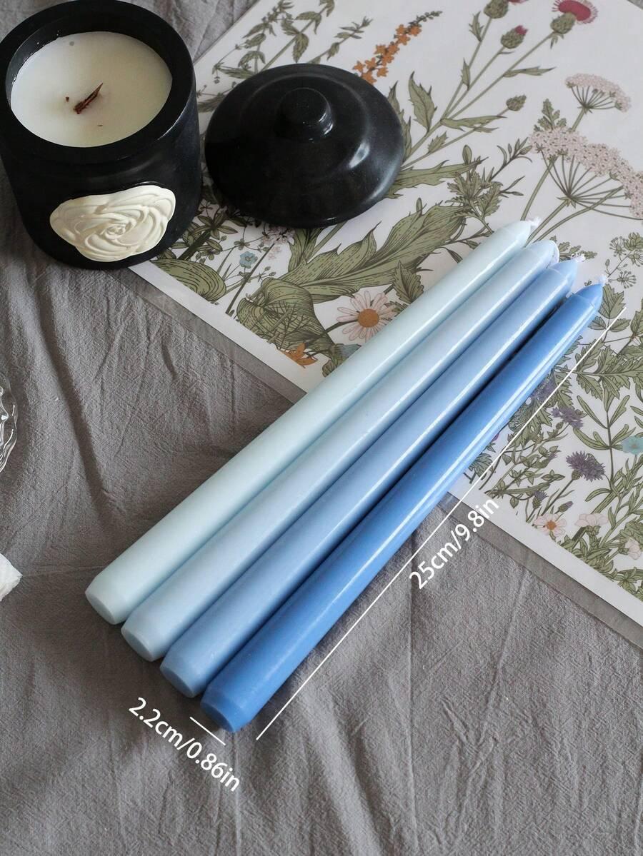 niebieskie świece 4 pack