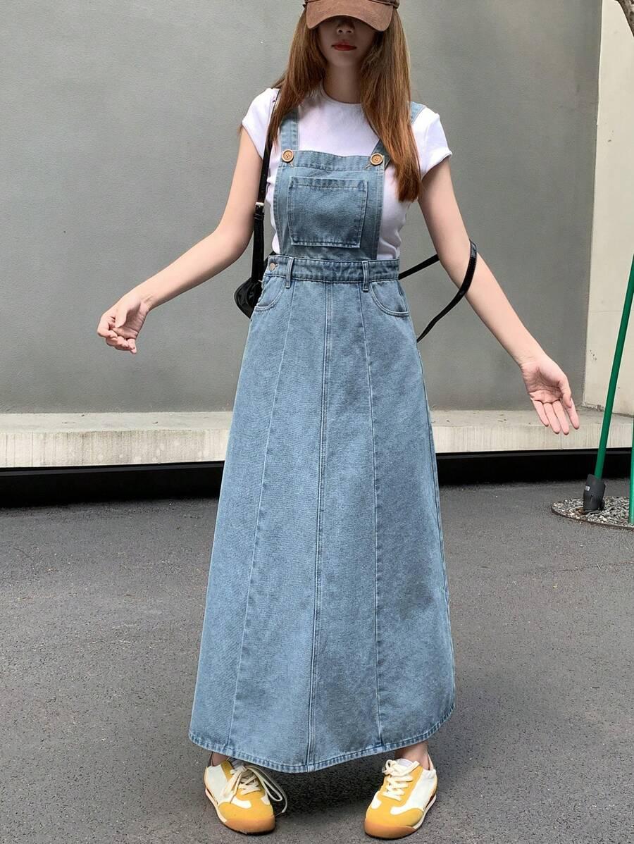 jeansowa maxi sukienka 