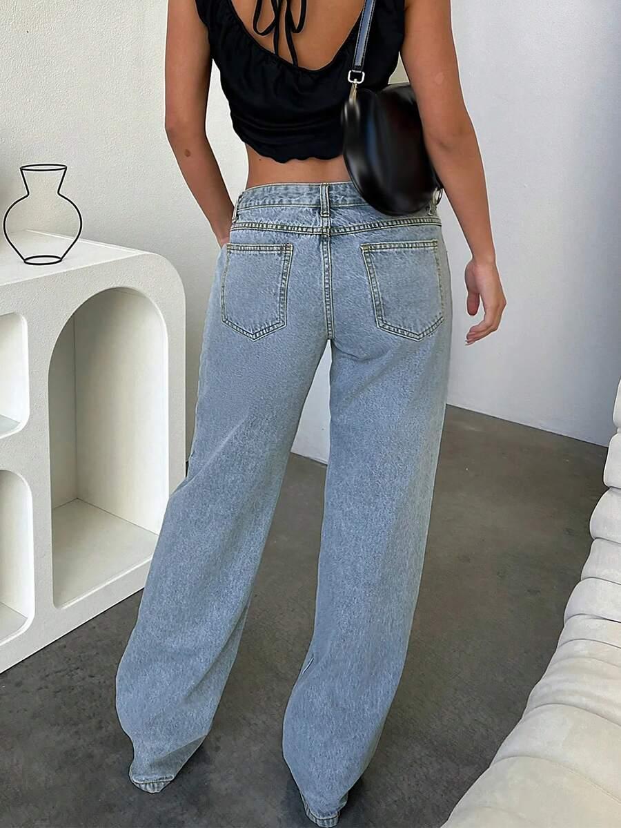 NIEBIESKIE SPODNIE JEANS