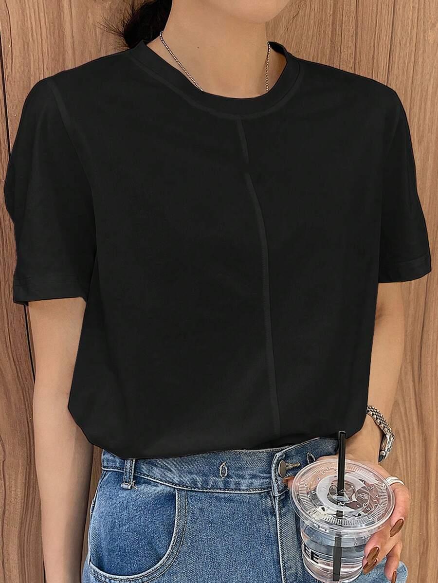 czarny t-shirt basic
