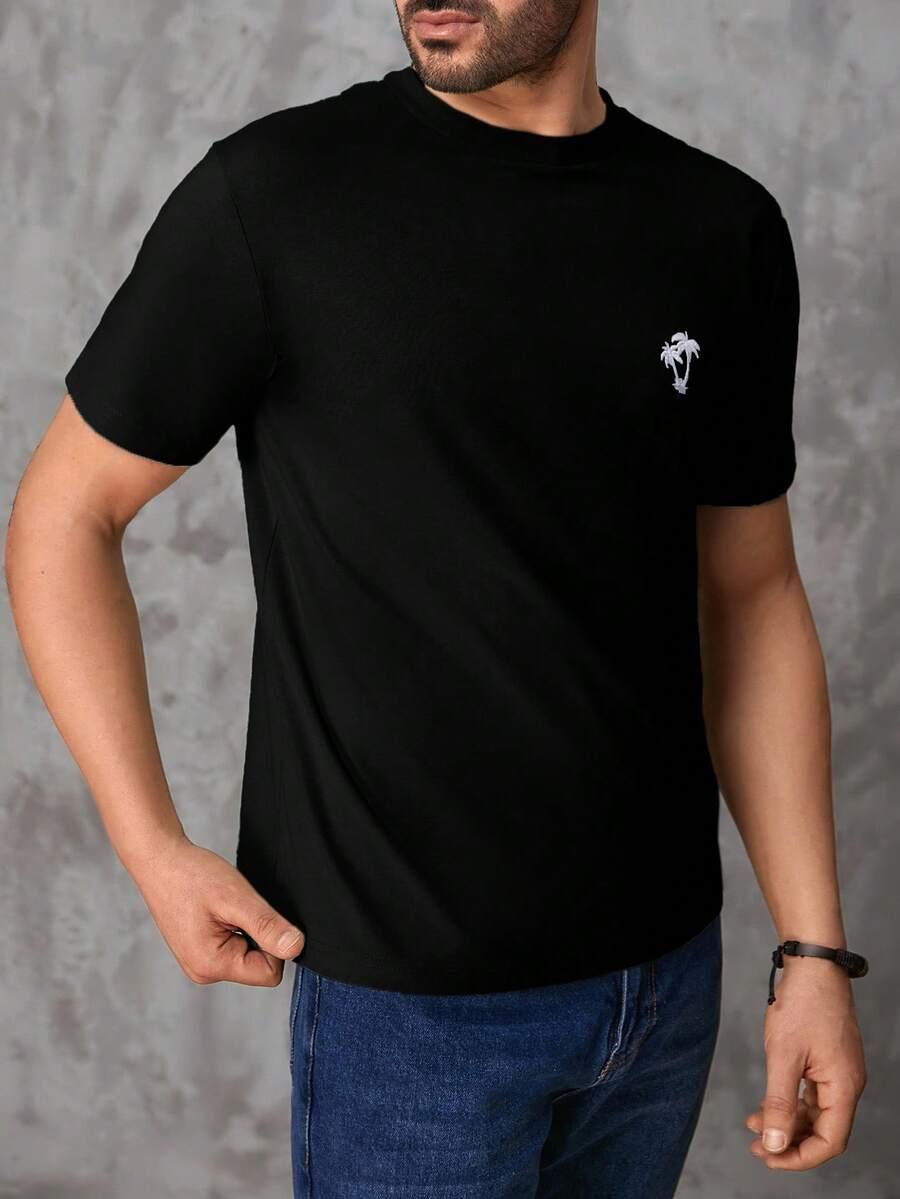 czarny t-shirt print