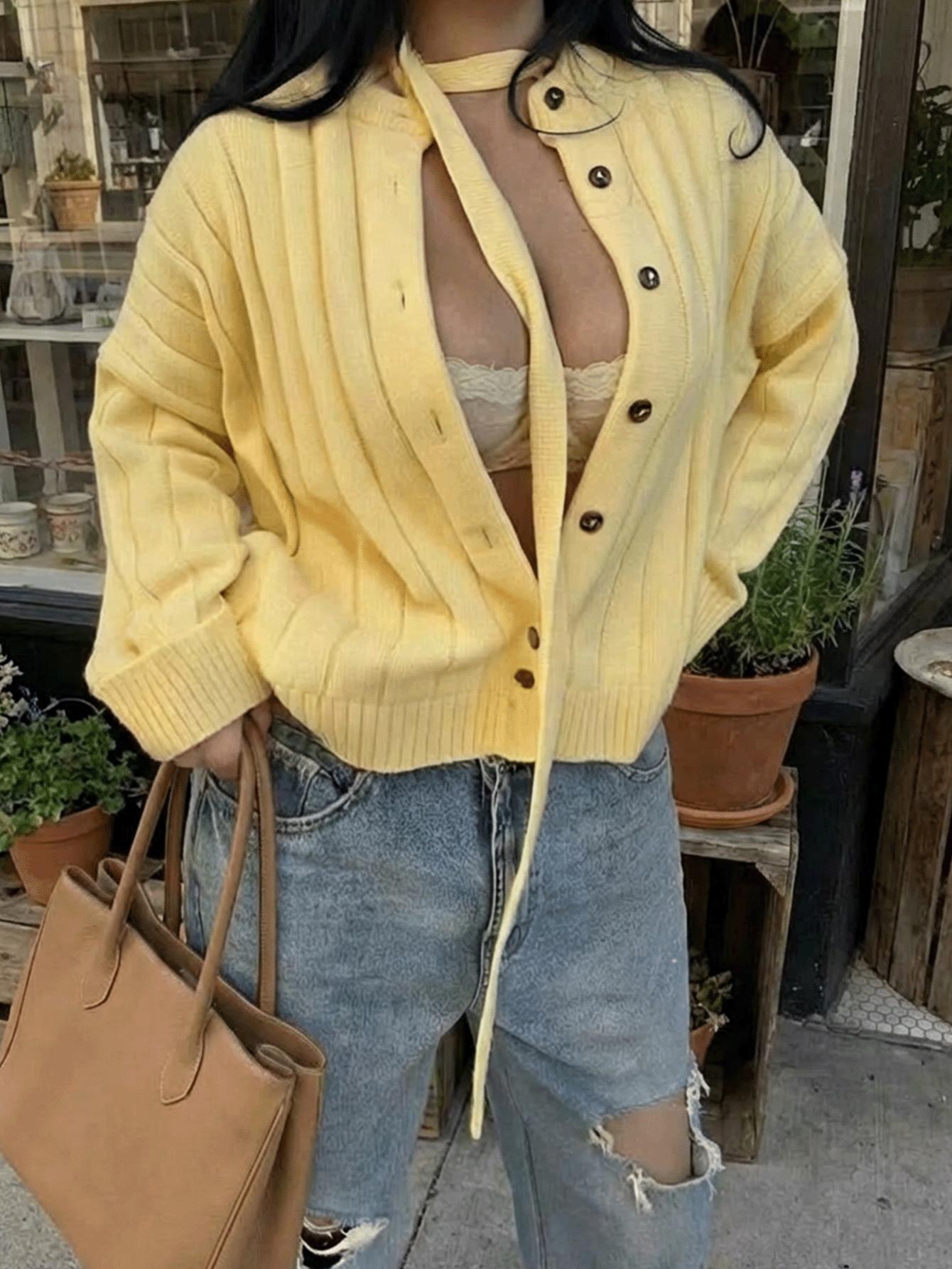 SWETER DAMSKI ROZPINANY Z PASKIEM