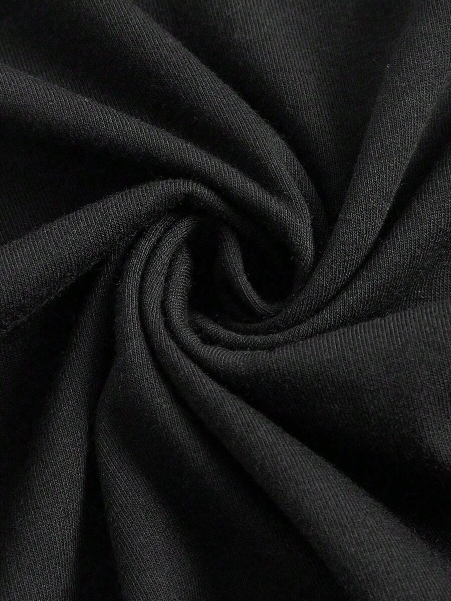 czarny t-shirt print