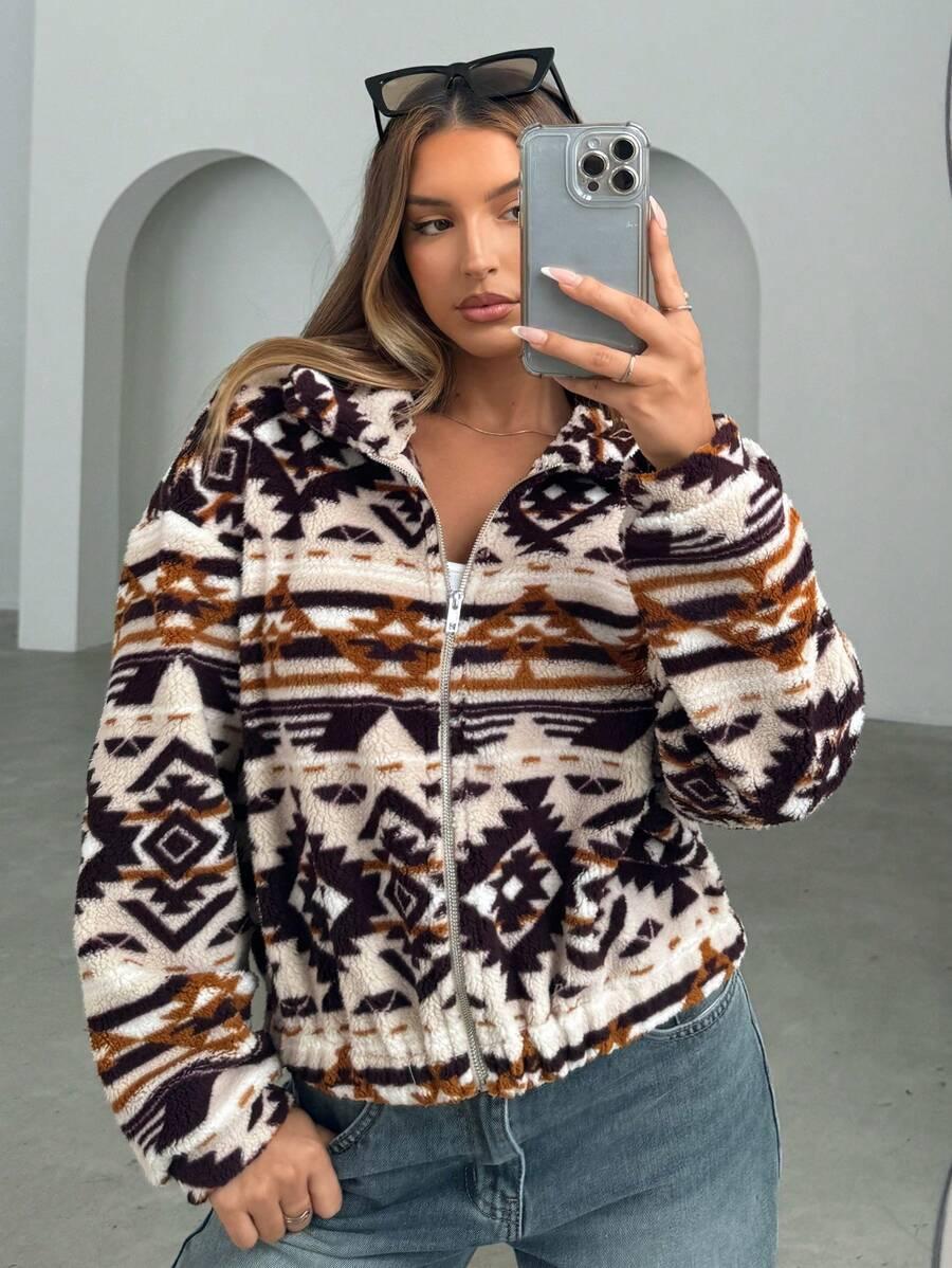 BLUZA ZAMEK WZORY