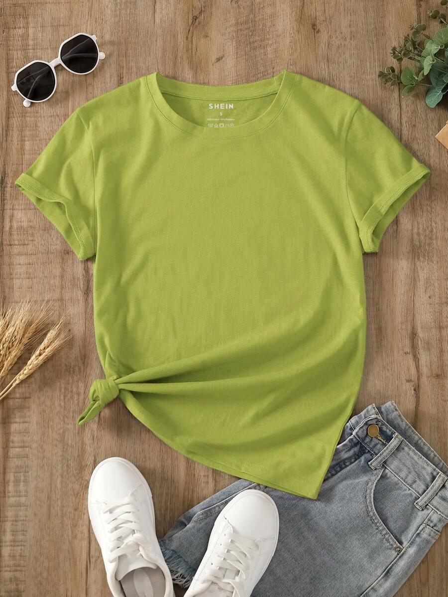 zielony t-shirt basic