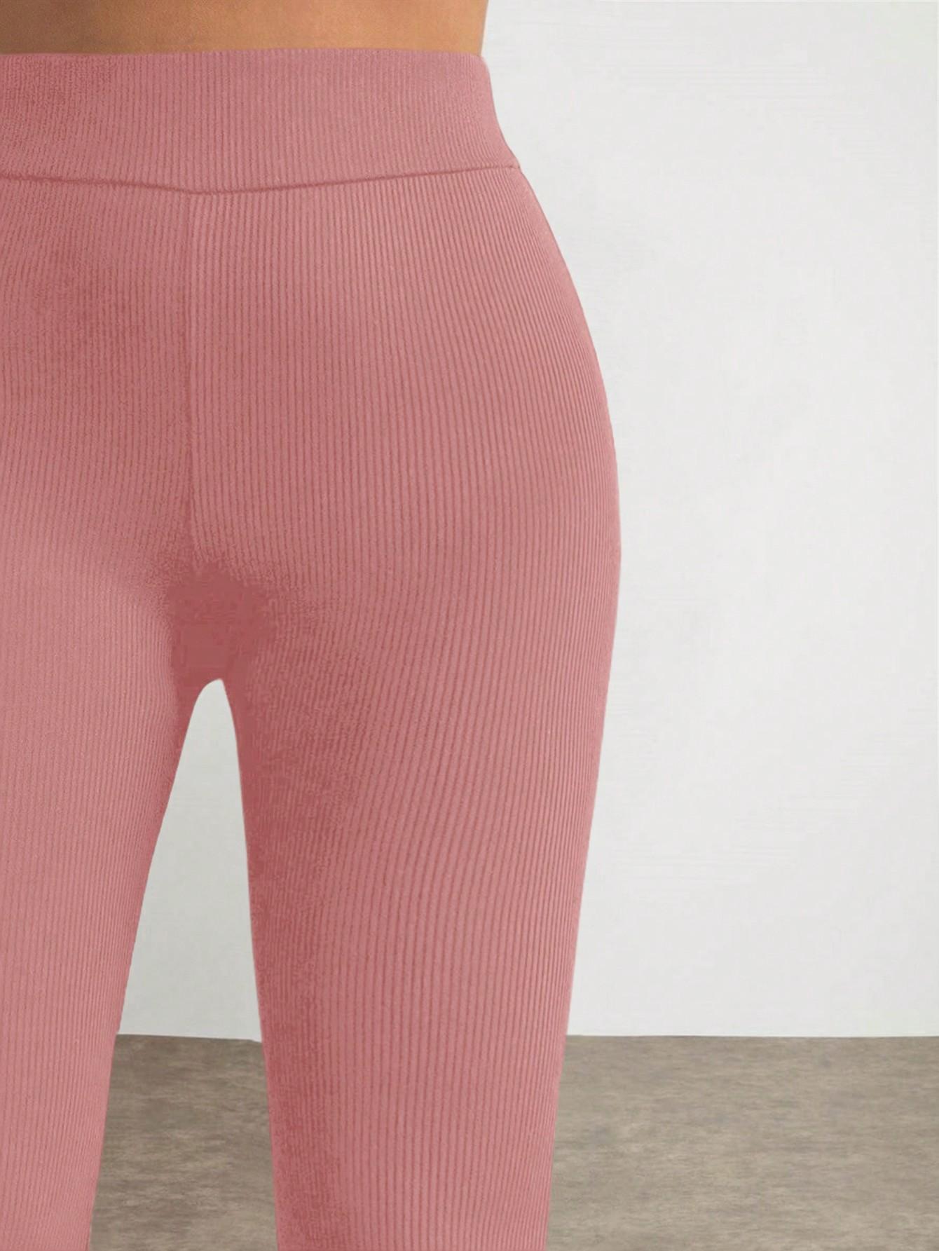 LEGGINSY DAMSKIE DZWONY W PRĄŻEK
