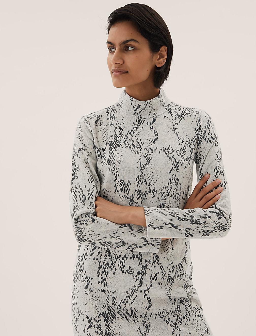 sukienka snake print T42-4787-T4