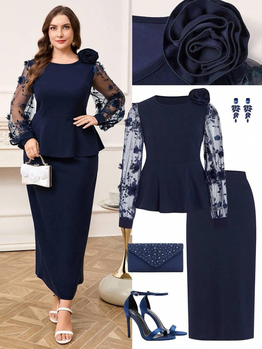 ELEGANCKI DWUCZĘŚCIOWY KOMPLET DAMSKI 