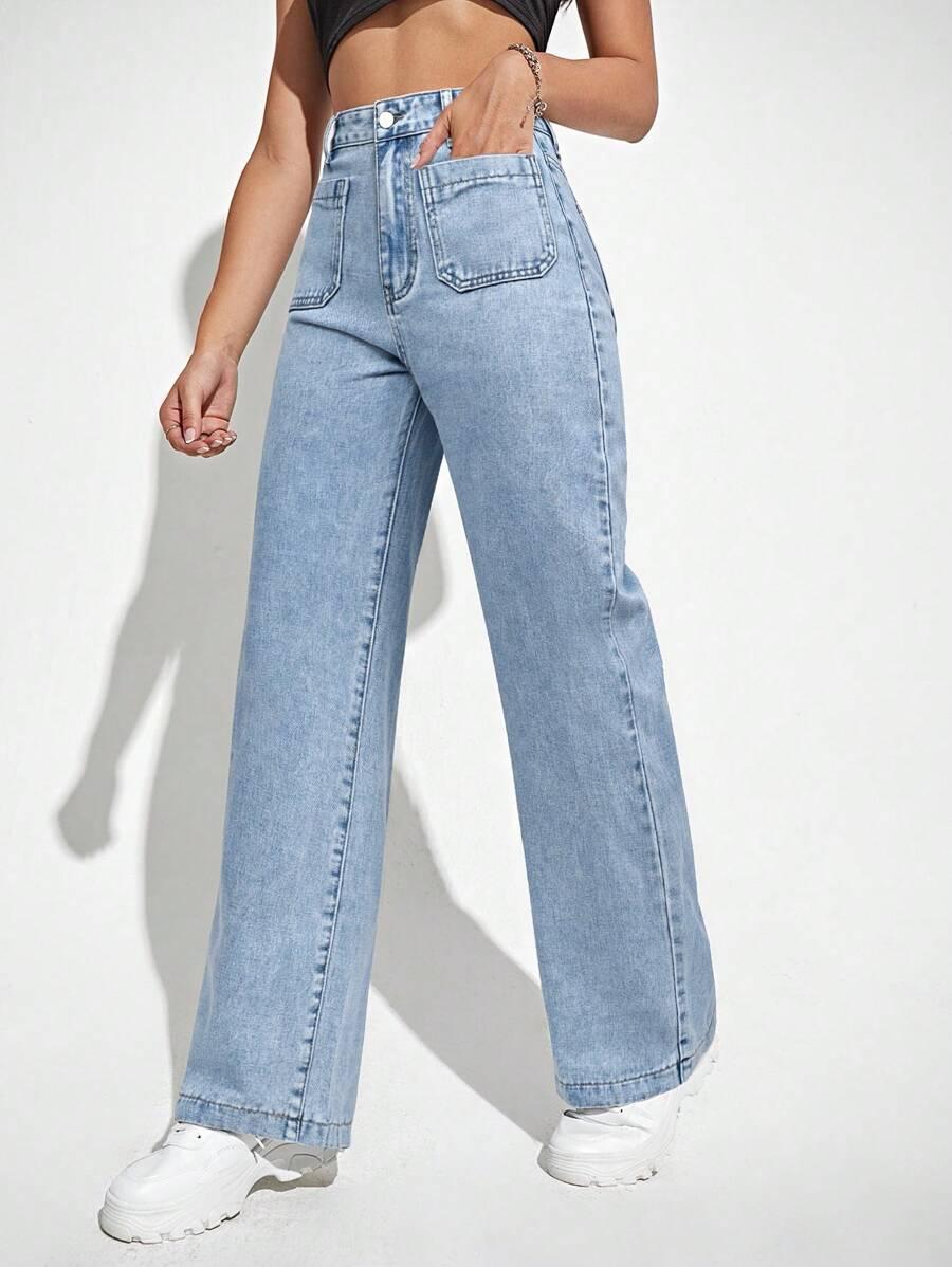 NIEBIESKIE SPODNIE JEANS