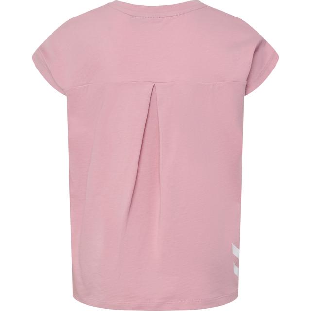 różowy klasyczny t-shirt print napisy połysk