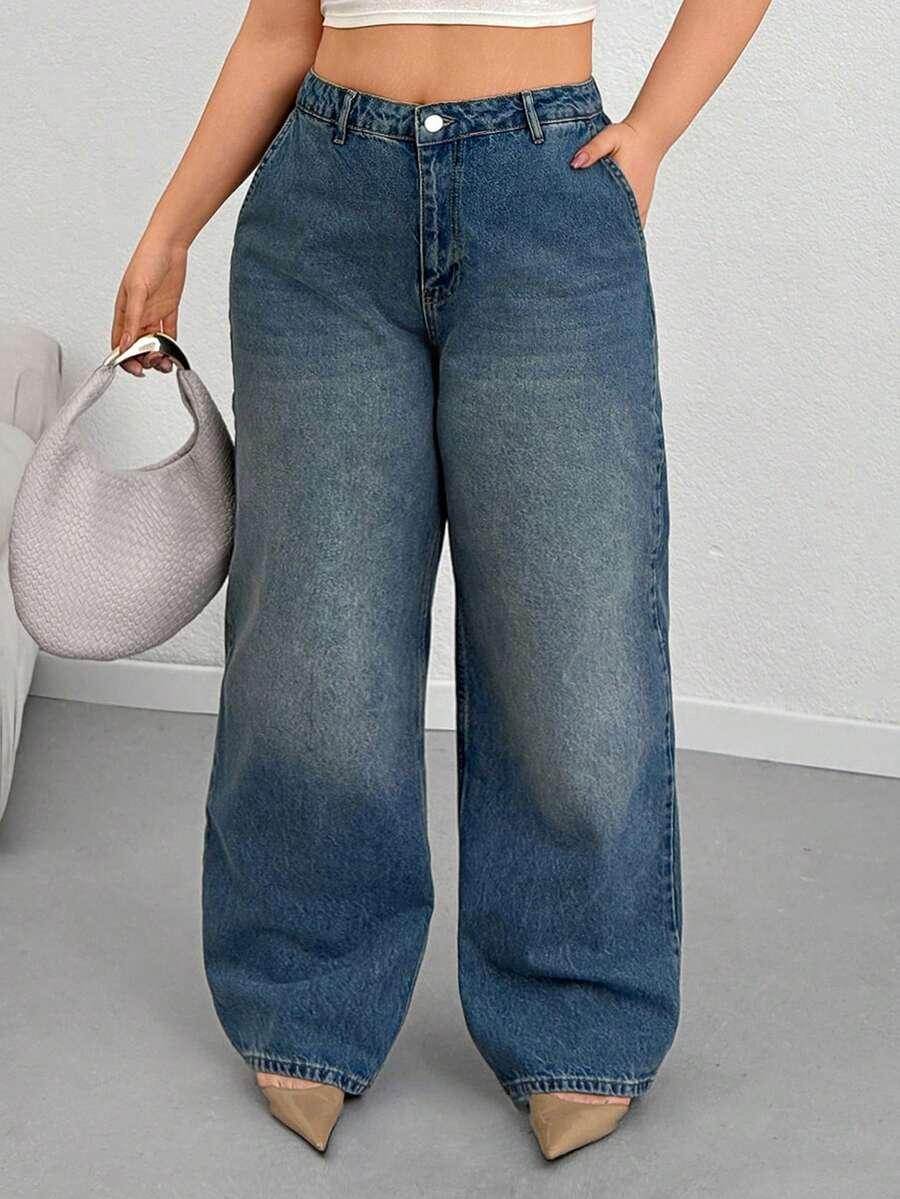 NIEBIESKIE SPODNIE JEANS