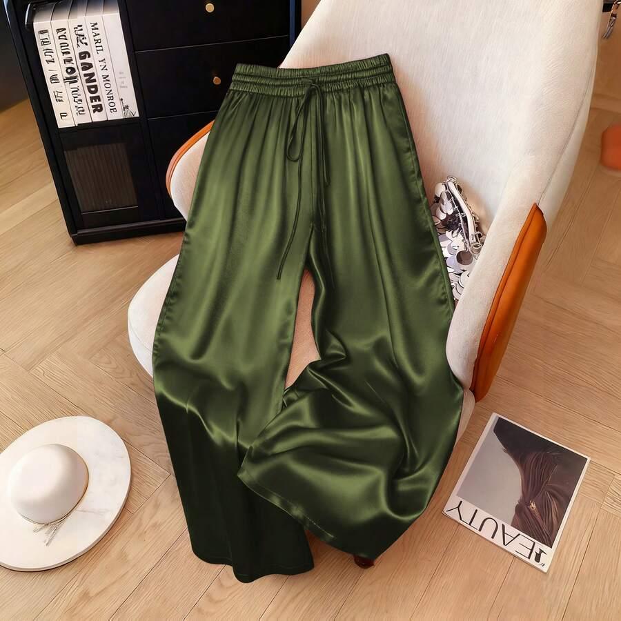 zielone spodnie casual