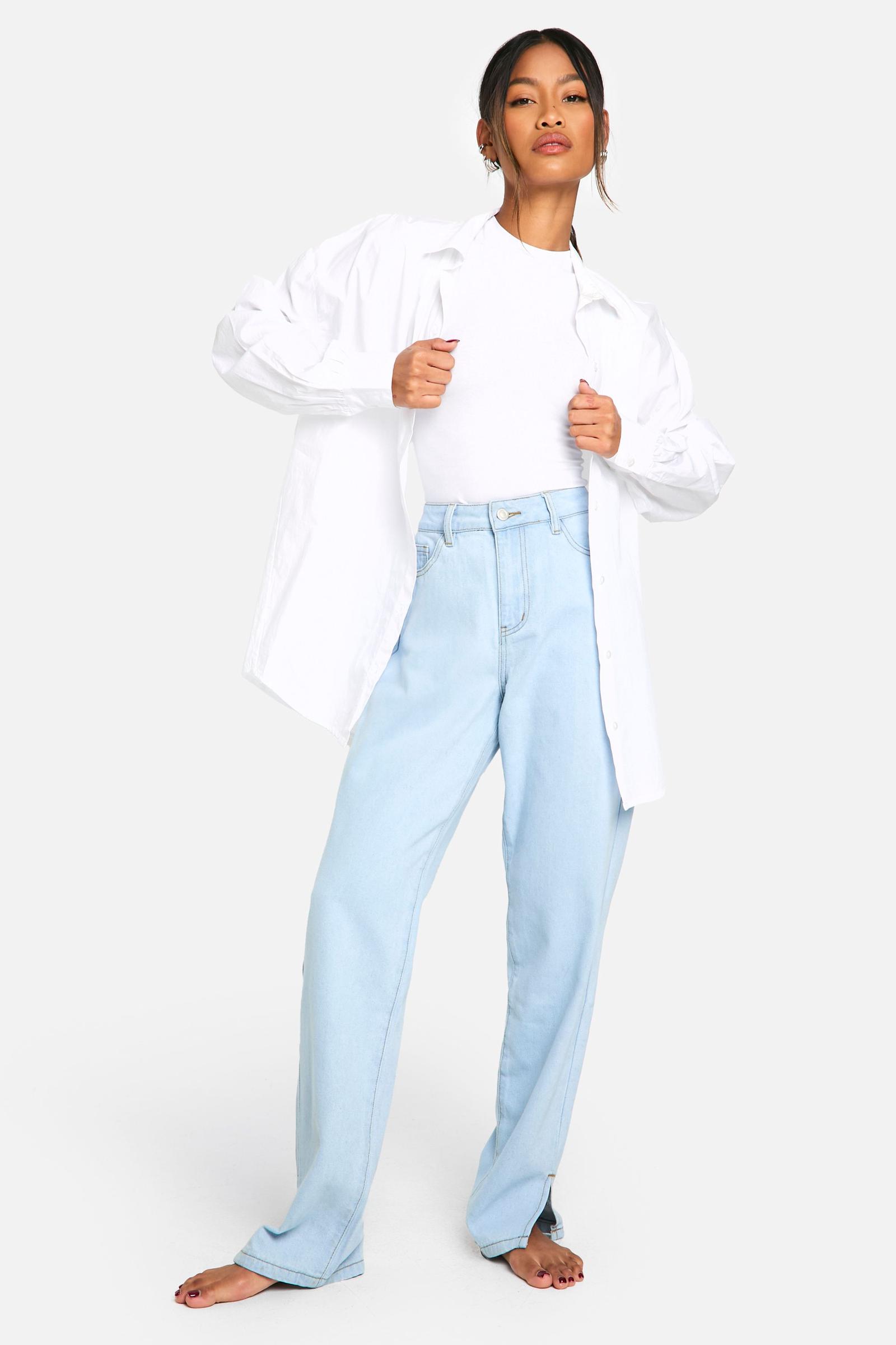 proste spodnie jeans