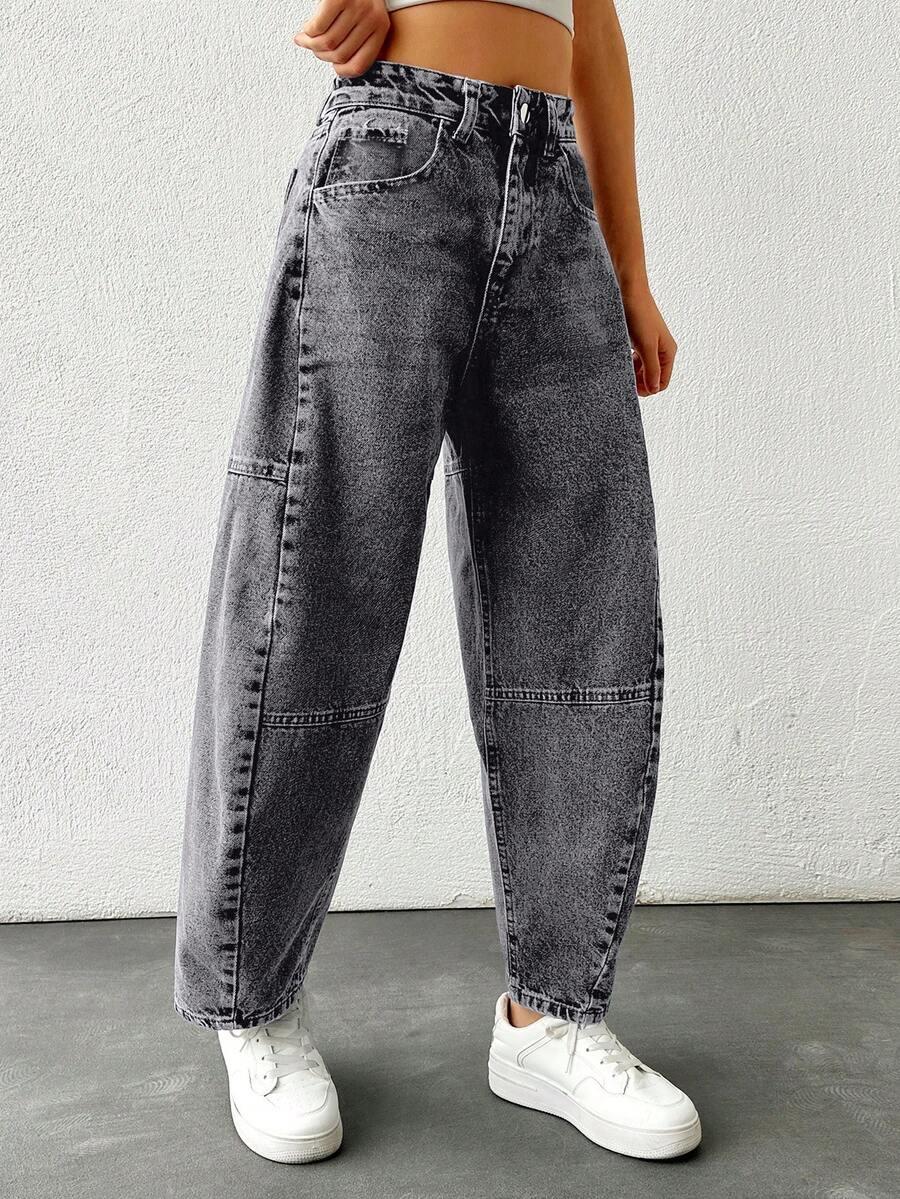 szare spodnie jeans