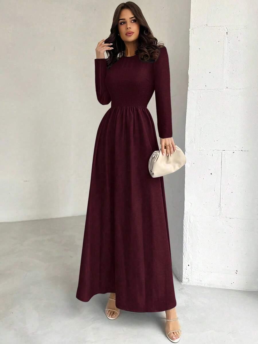 BURGUNDOWA MAXI SUKIENKA 