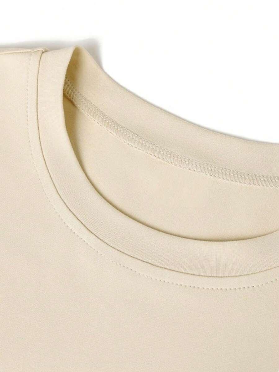 biały t-shirt print 