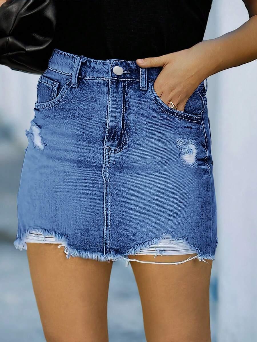 mini spódnica jeans
