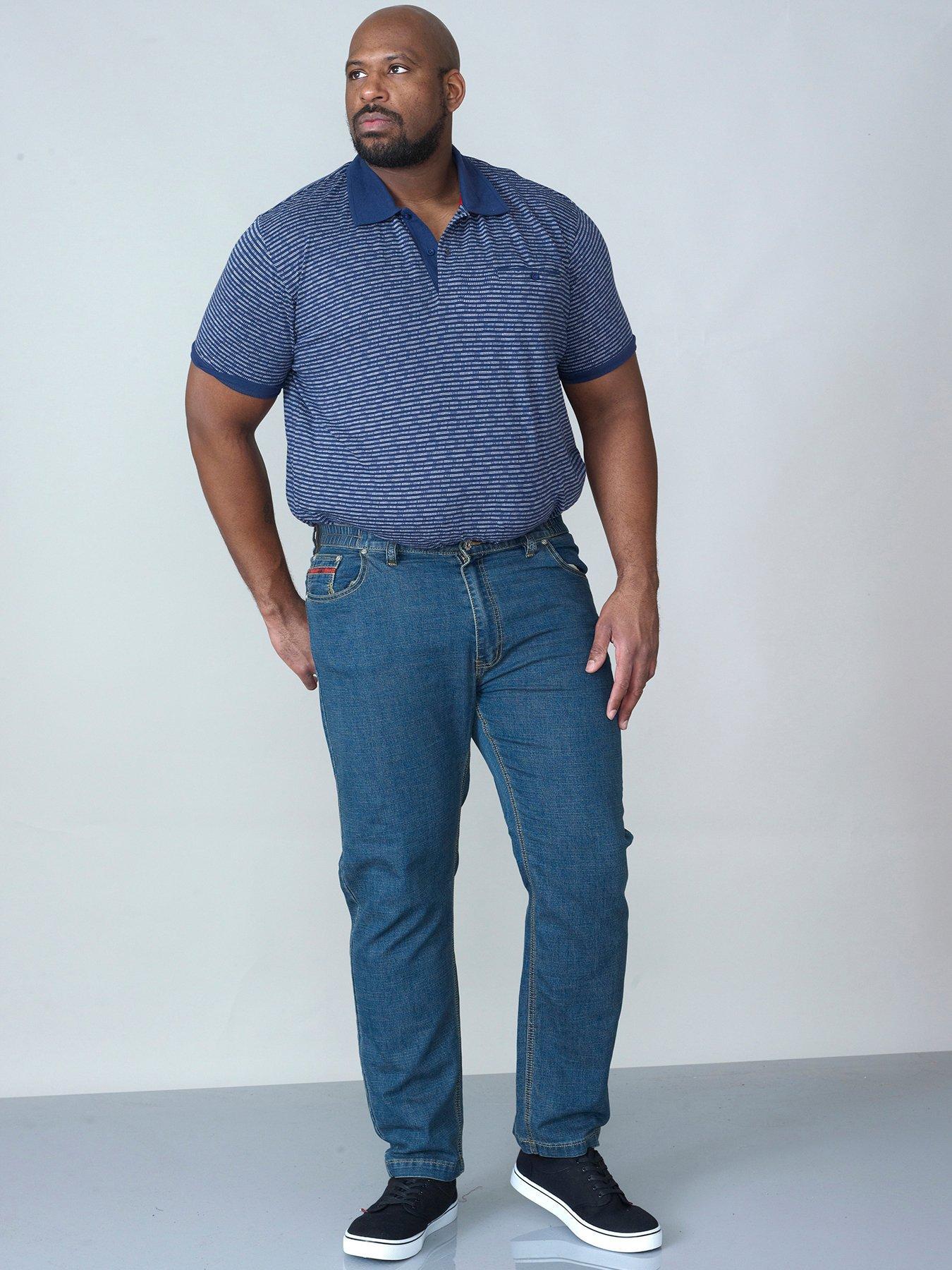 D555 JEANSY LONDON RELAXED FIT Z ELASTYCZNĄ TALIĄ KS1541