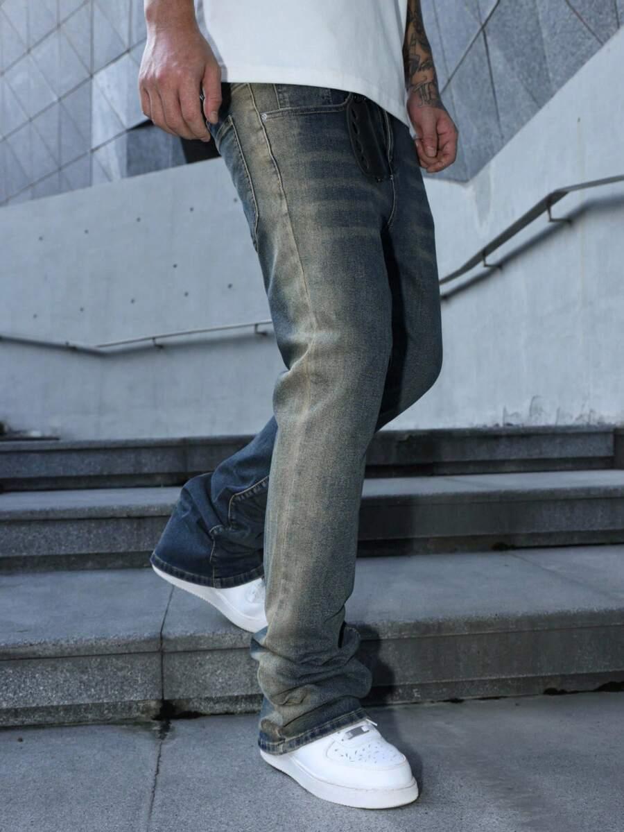 NIEBIESKIE SPODNIE JEANS