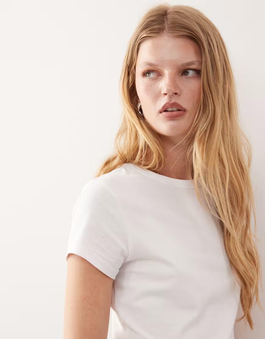 BIAŁY T-SHIRT BASIC 