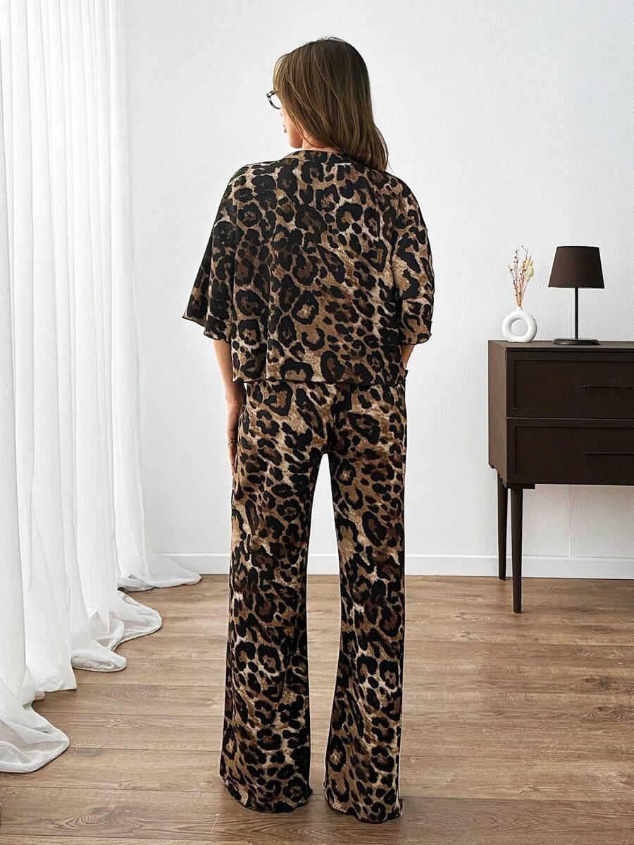 T-SHIRT SPODNIE KOMPLET ANIMAL PRINT