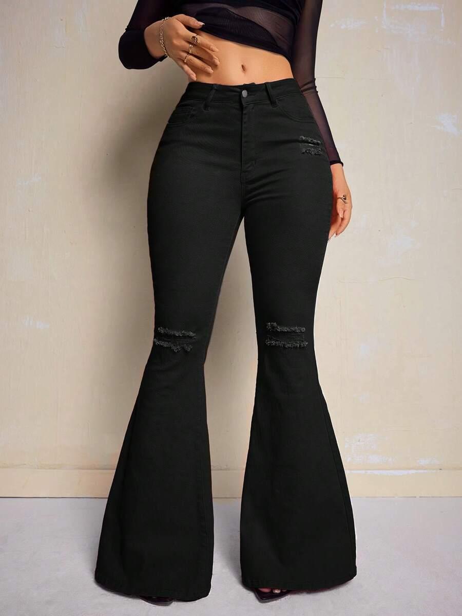 czarne spodnie jeans