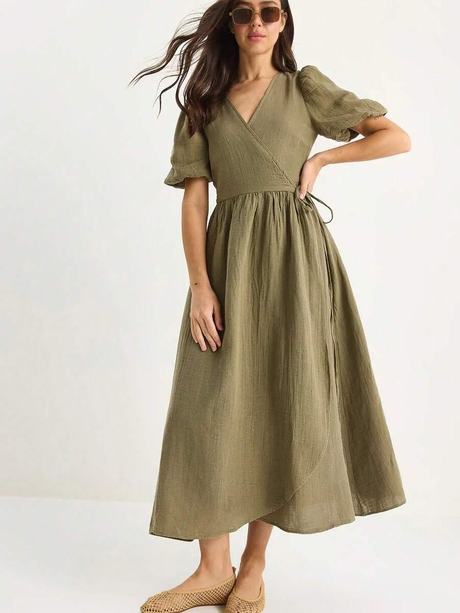 ZIELONA MAXI SUKIENKA