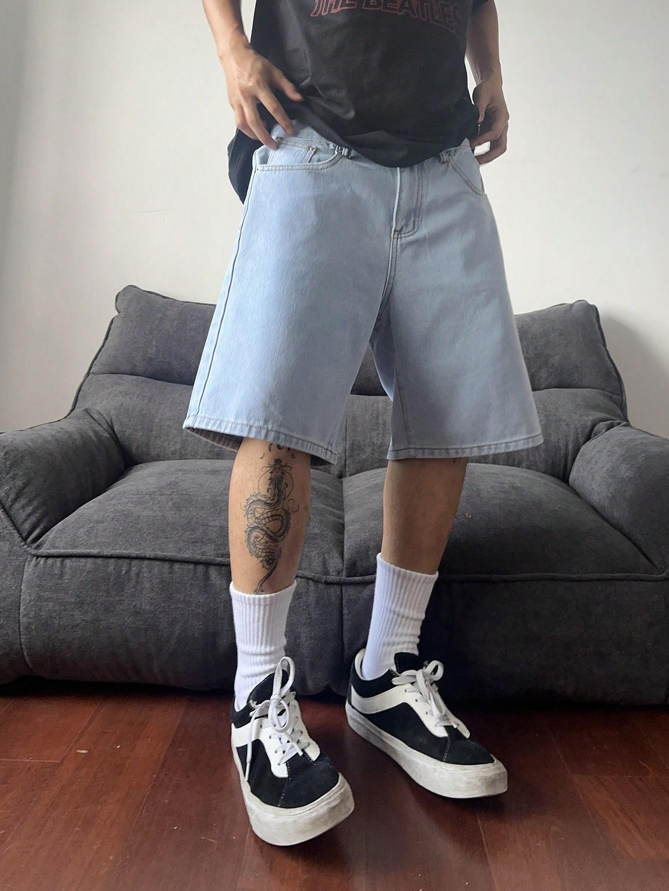 NIEBIESKIE KRÓTKIE SPODENKI JEANS