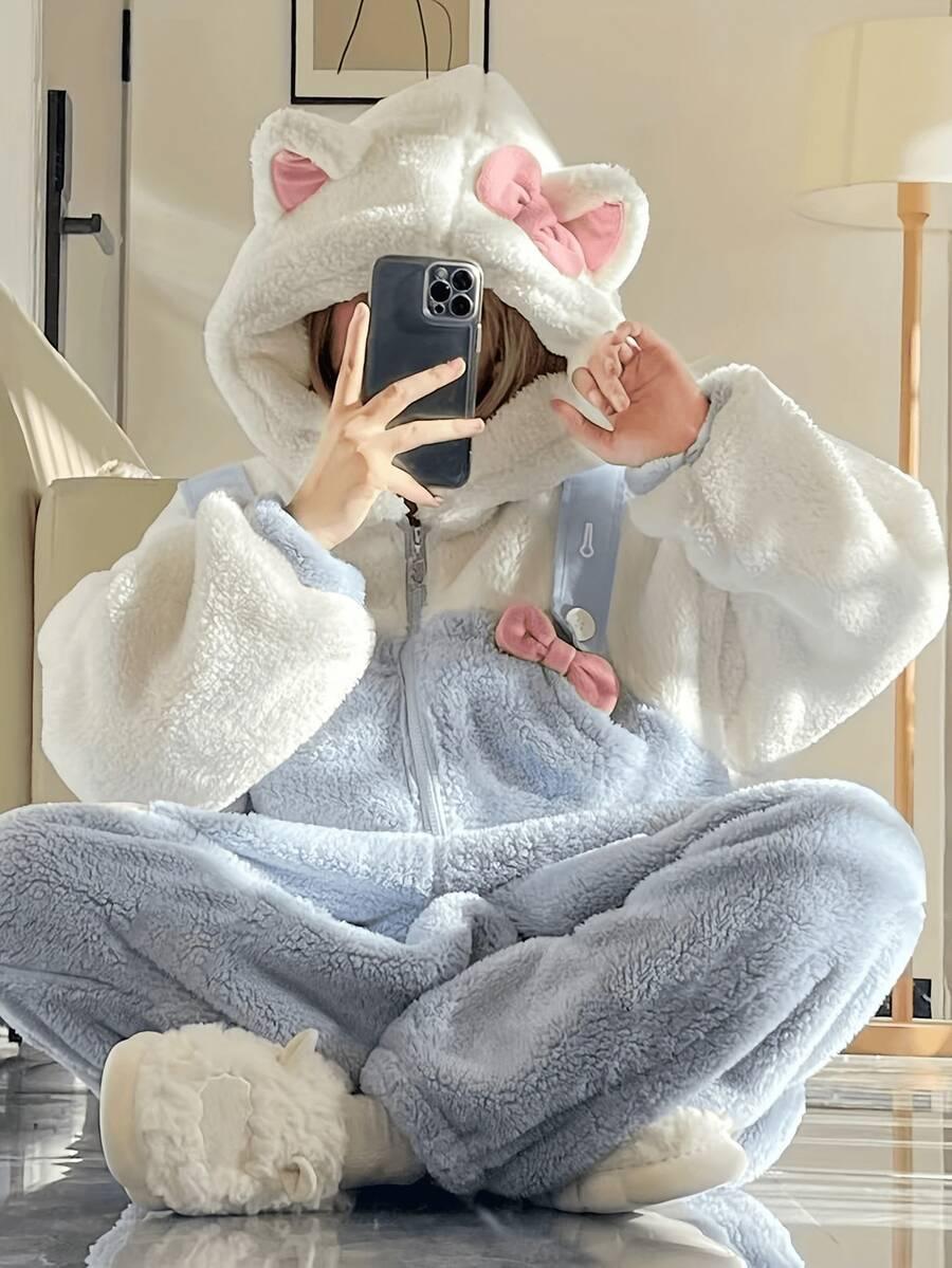 DŁUGIE ONESIE ZAMEK