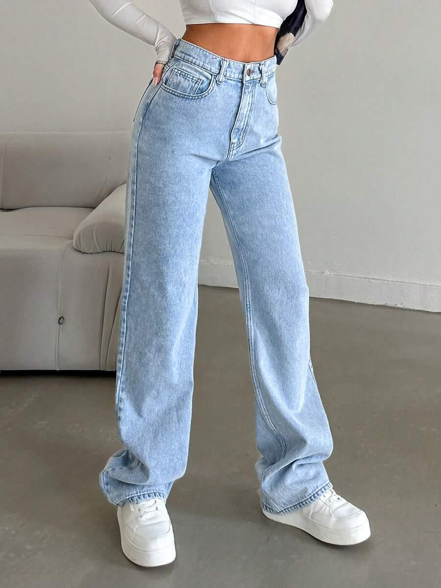 NIEBIESKIE SPODNIE JEANS
