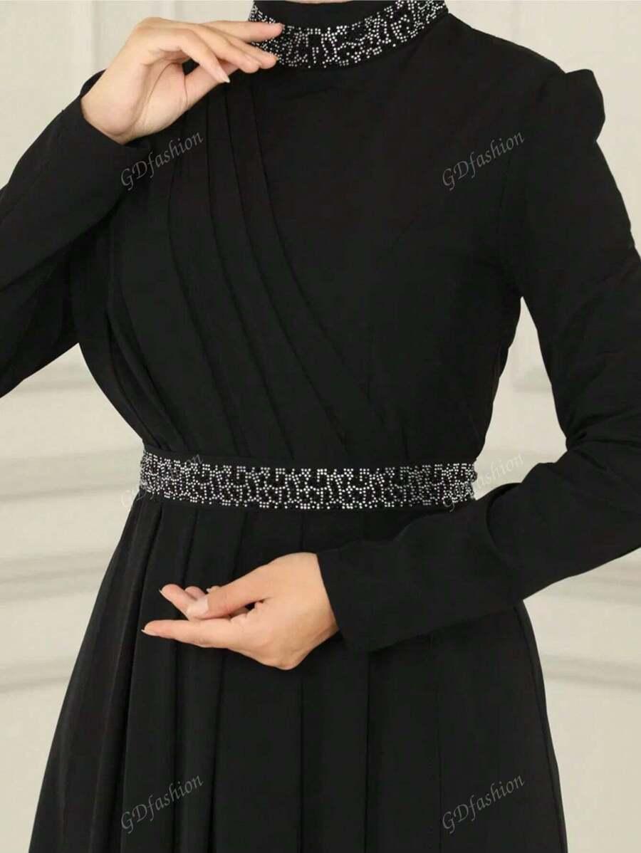 czarna maxi sukienka