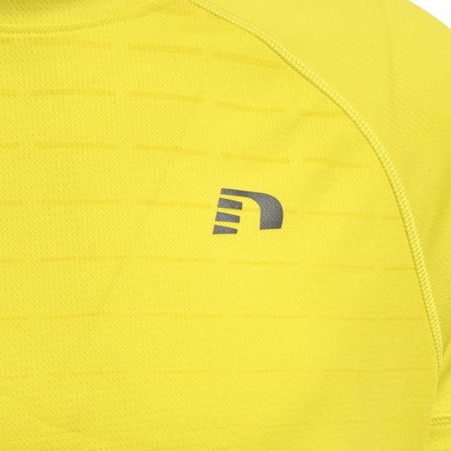 żółta sportowa koszulka krótki rękaw logo