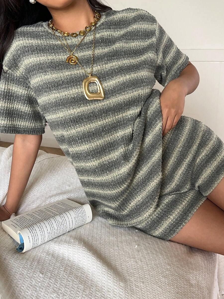 dzianinowe spodenki paski