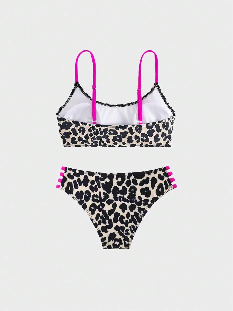 DWUCZĘŚCIOWY STRÓJ KĄPIELOWY ANIMAL PRINT